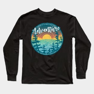 Adventure vinyl sunset Long Sleeve T-Shirt